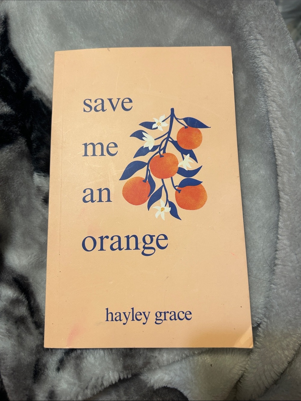 Hayley Grace 'Save Me an Orange' Peach Decorative Book Cover